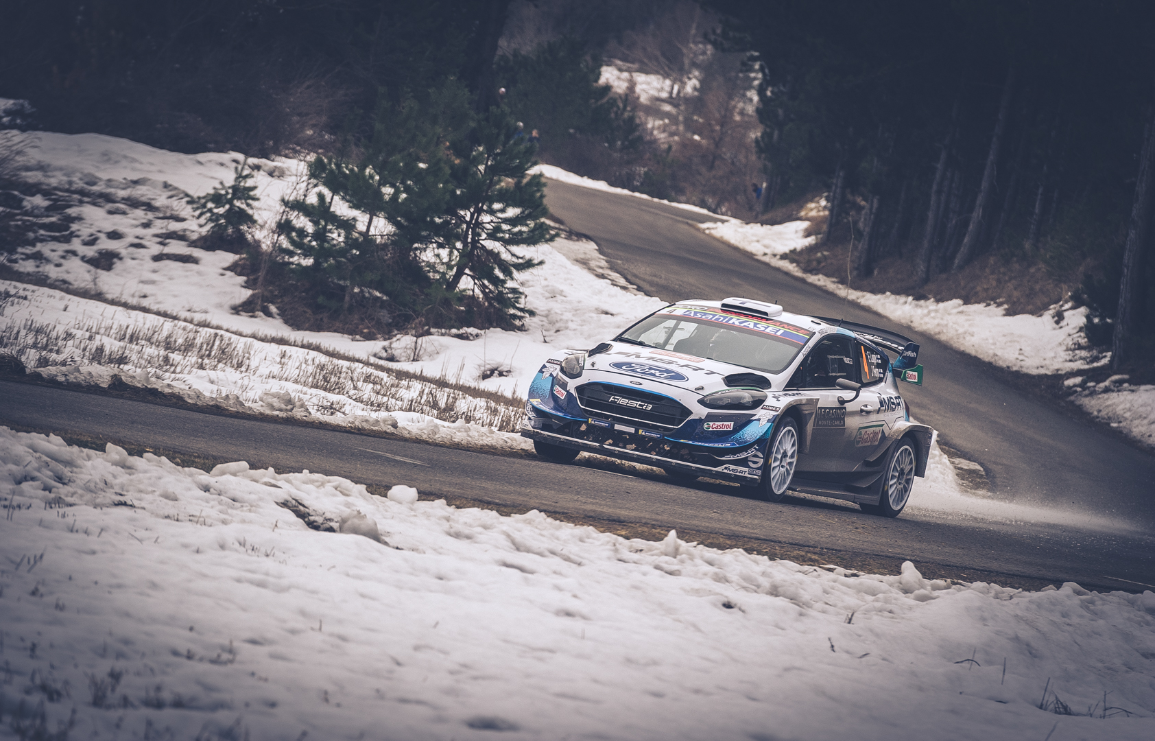 Photographie de Sport, en mode Rallye lors de la manche WRC du Rallye du Monte Carlo avec Lappi